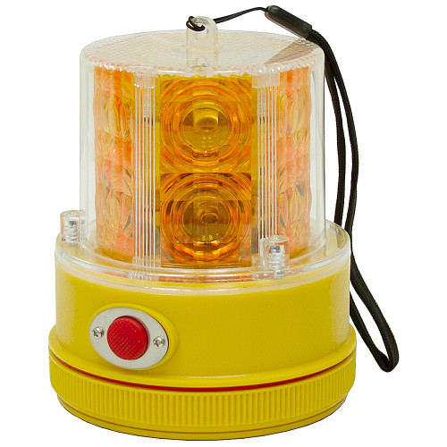 Amber Magnetic Mount LED Flashing Strobe Light Buyers Products SL475A [500907]