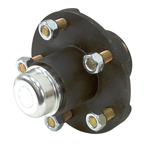 High Speed 5 Bolt Trailer Wheel Hub w/ Pressed-In Studs Martin Wheel H5-C-PB [700414]