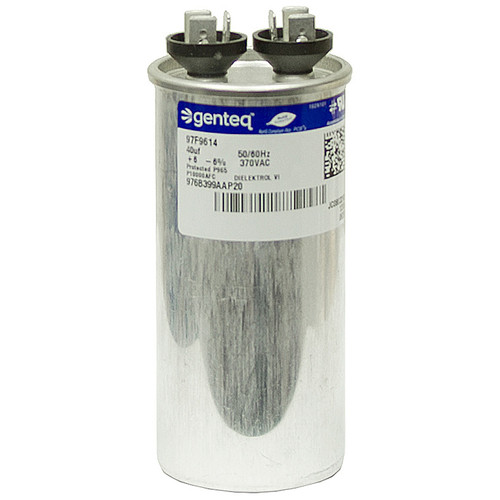 40 MFD 370 Volt AC Run Capacitor Genteq [500993]