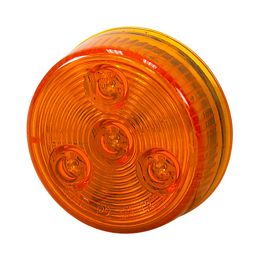 2" 4 LED Amber Round Marker Light Buyers Products 5622254 [501012]