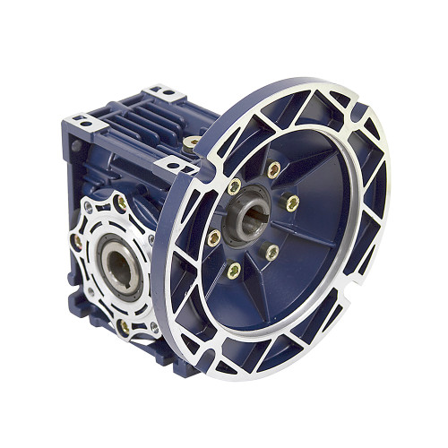 Aluminum Right Angle Worm Gear Reducer, 40 mm C.D., 100/1, 56C Input Flange, Hollow Bore Output Worldwide CALM40-100/1-56C [603038]