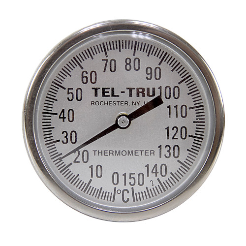 0 - 150 Degree C 1-3/4" Face 5" Stem Teltru GT100R Series 16120577 Thermometer [200675]