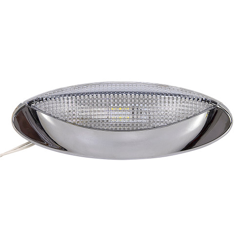 12 Volt DC Optronics LED Chrome Porch Dome Light RVPLL8CC [501135]