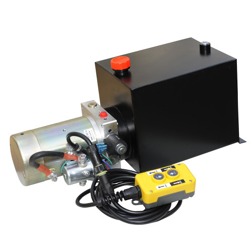 12 Volt DC 1.4 GPM 3000 PSI Single Acting Hyd Power Unit Bucher Wuxi YBZ5F21H1W2WUCTT1C [904424]