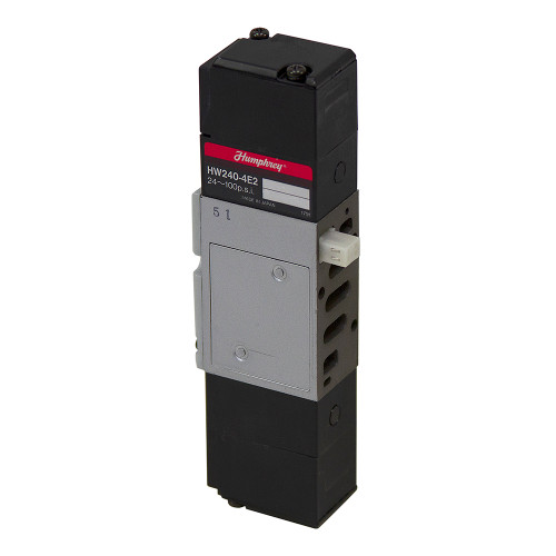 12 Volt DC 4-Way 3-Pos Humphrey Solenoid Air Valve HW240-4E2-L-12VDC [400345]
