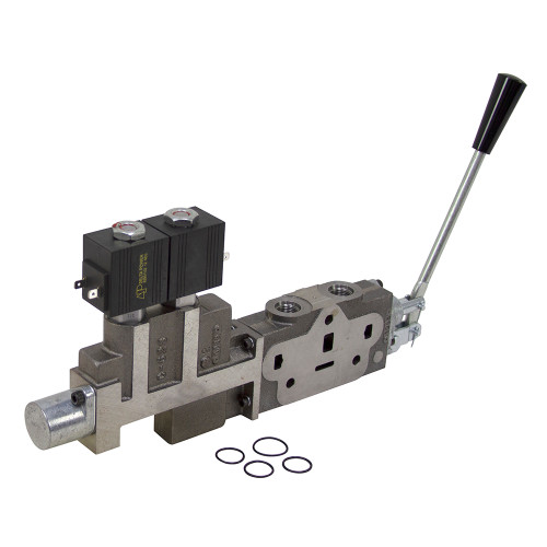 SVW1BA-S12Q Prince SV 12 Volt DC Solenoid/Manual Lever Operated Double Acting Work Section [904395]