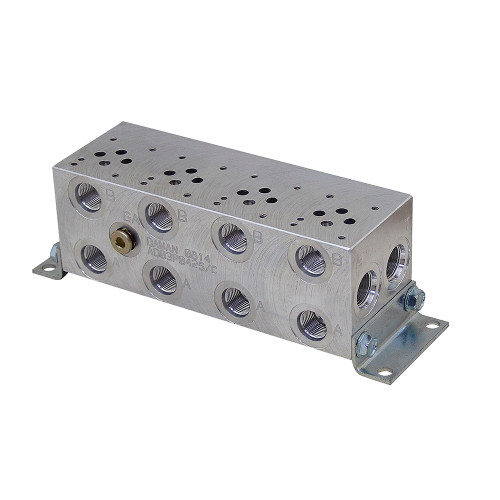 4 Station D03 Parallel CC Manifold Subplate Daman AD03P0425/C [904470]