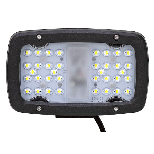 12-24 Volt DC 7920 Lumen 36 LED 6.3" Rectangular Flood Light Buyers Products 1492194 [501340]