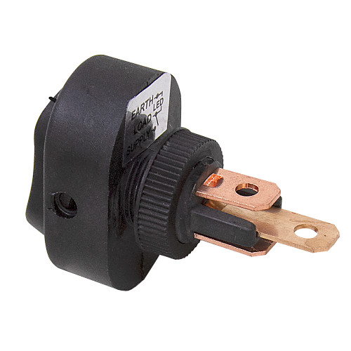 SPST Surface Mount Rocker Switch Blue LED 66-2281-B [501309]