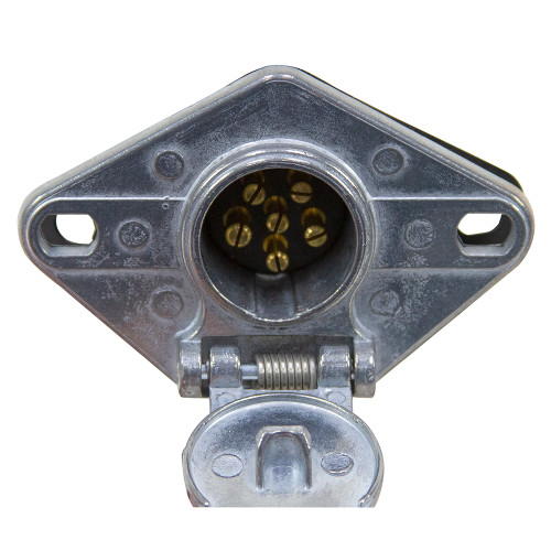 6-Pin Round Die-Cast Zinc Trailer Connector - Truck Side Buyers Products TC1006 [300291]