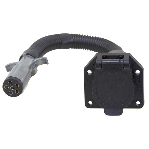 6-Way Round to 7-Way Flat Adapter Buyers Products TC1067P [300293]