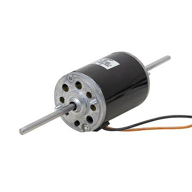 12 Volts DC 2000 RPM Dual Shaft Single Speed Blower Motor Red Dot