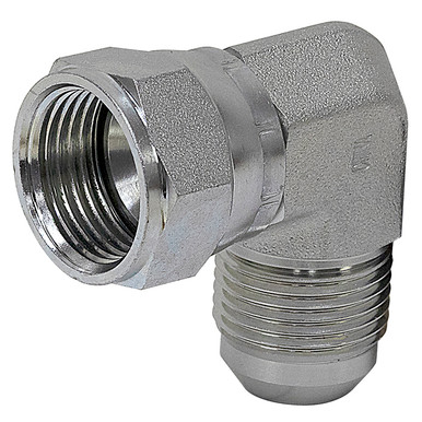 JIC 6 Male x JIC 6 Female Swivel 90 Degree Elbow 6500-06-06