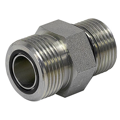 ORFS 12 Male x SAE 12 Male Straight FF6400-12-12 Adapter - Surplus