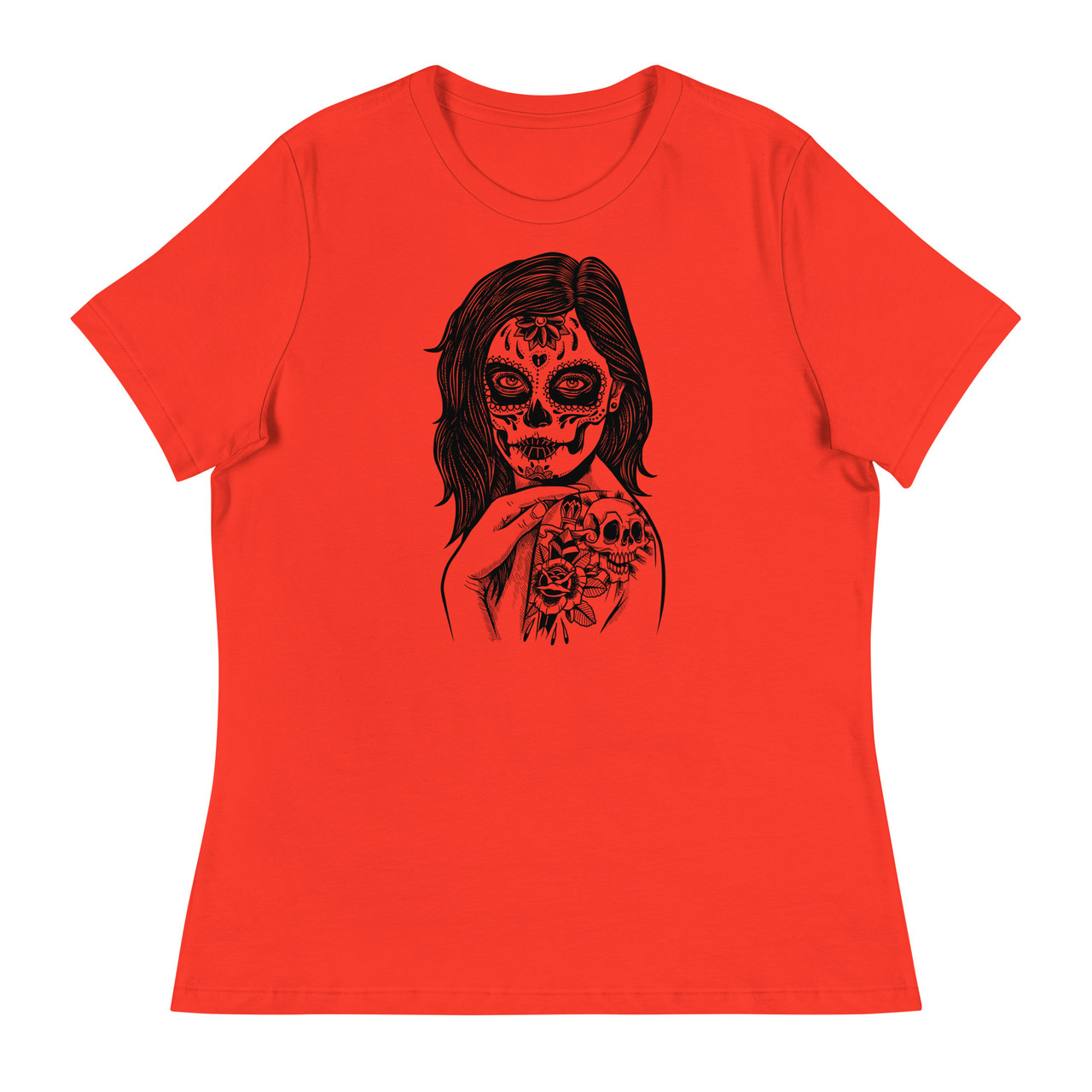 El Muerte Women's Relaxed T-Shirt - Bella + Canvas 6400 