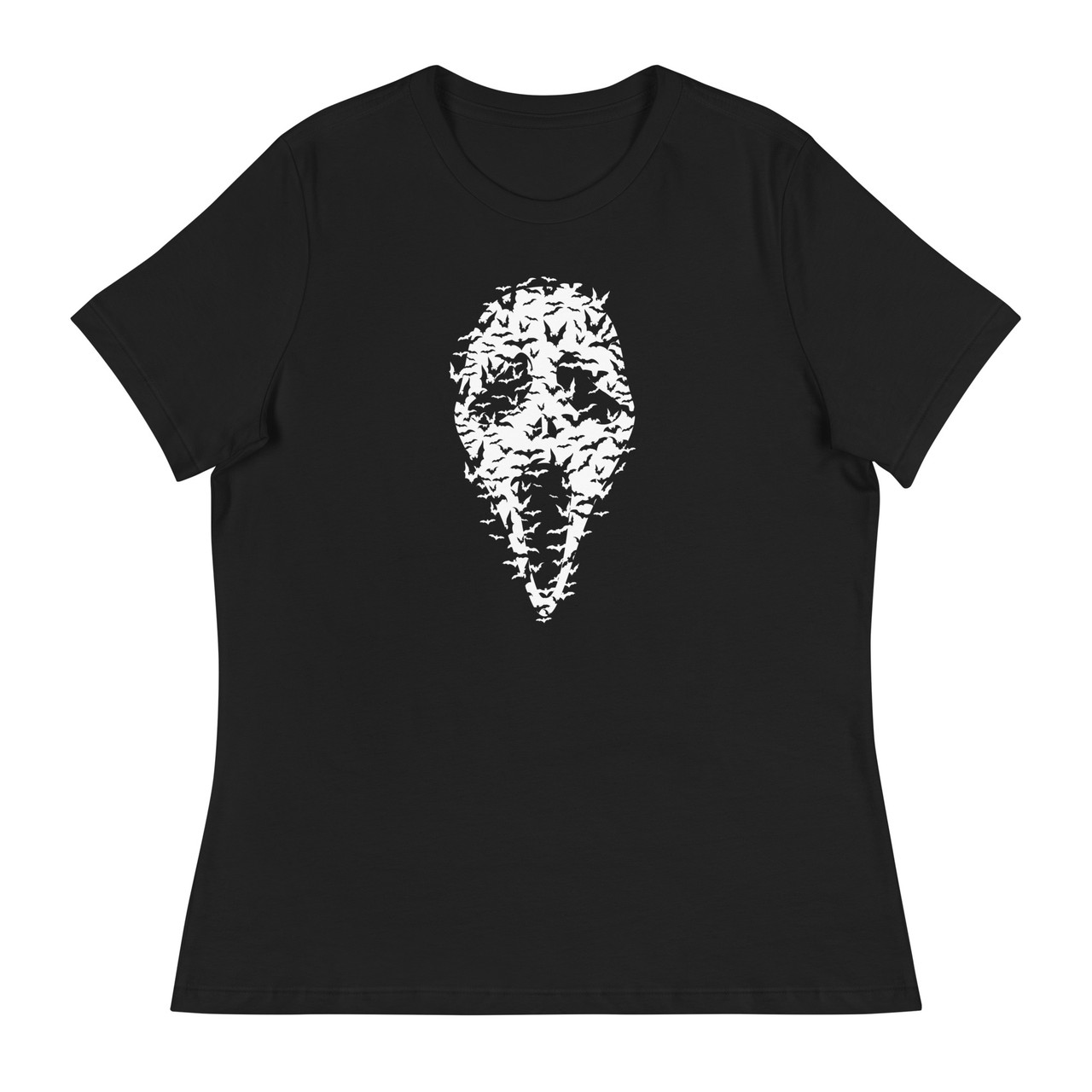 Ghost Face Bats Women's Relaxed T-Shirt - Bella + Canvas 6400 