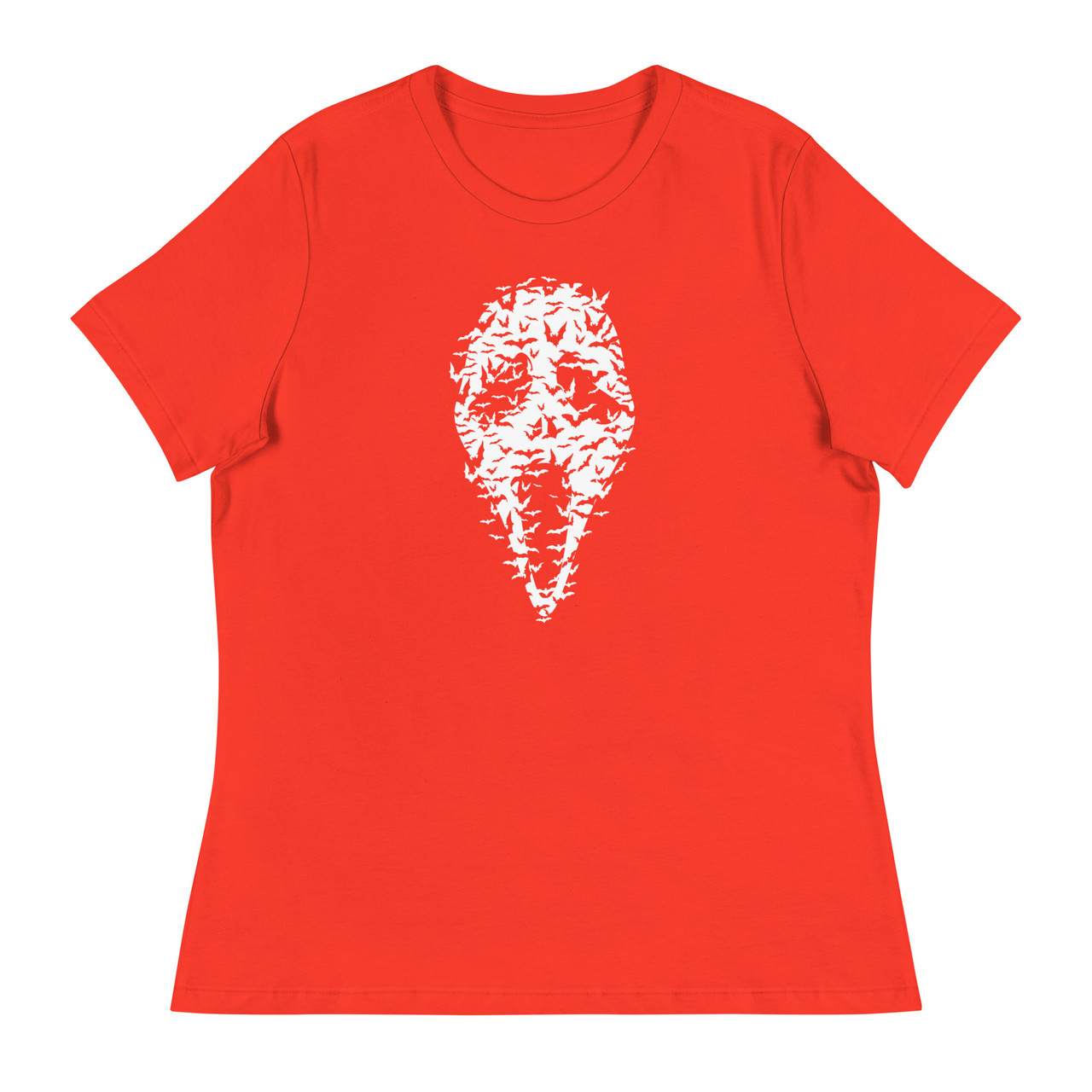 Ghost Face Bats Women's Relaxed T-Shirt - Bella + Canvas 6400 