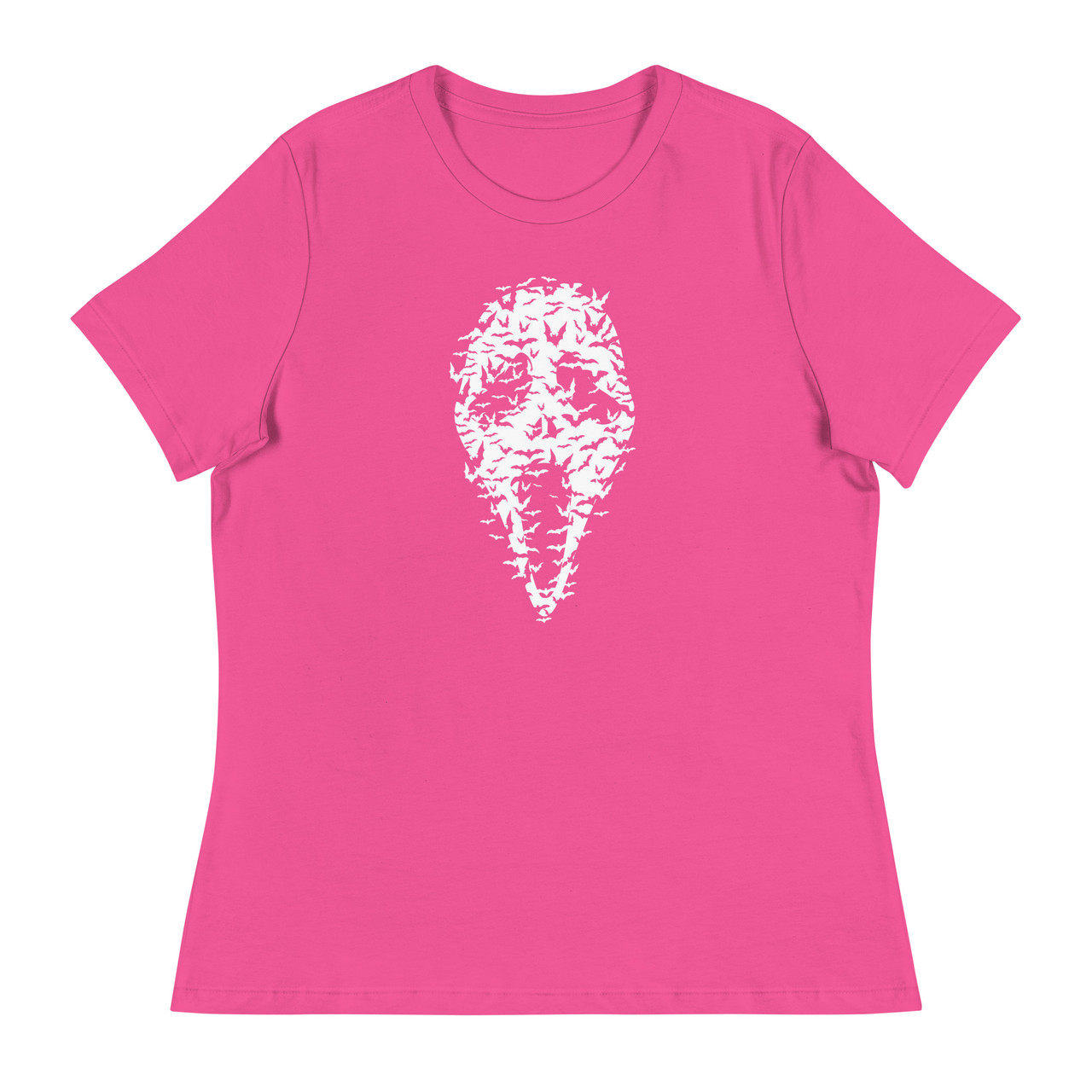 Ghost Face Bats Women's Relaxed T-Shirt - Bella + Canvas 6400 