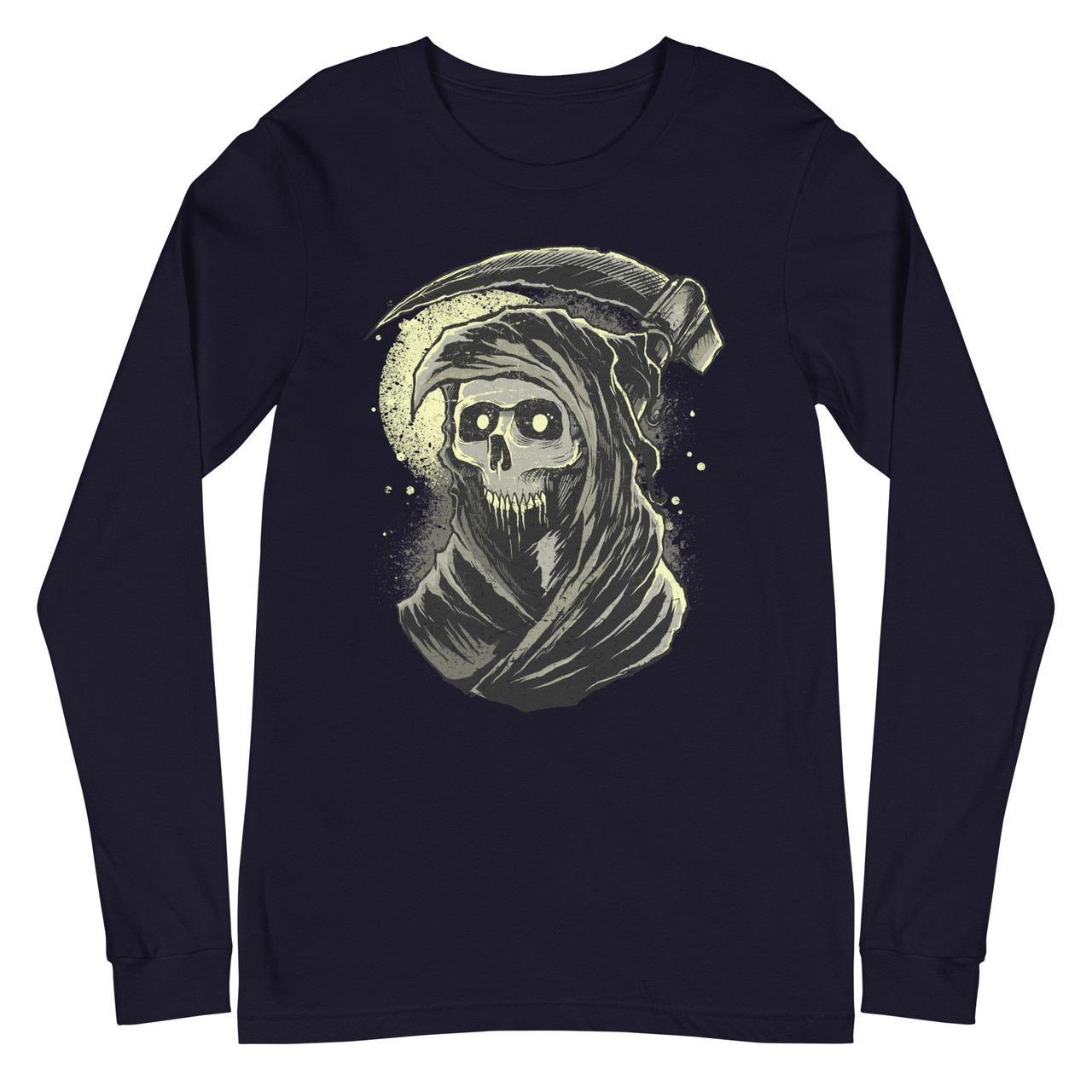 Grim Reaper Unisex Long Sleeve Tee - Bella + Canvas 3501 