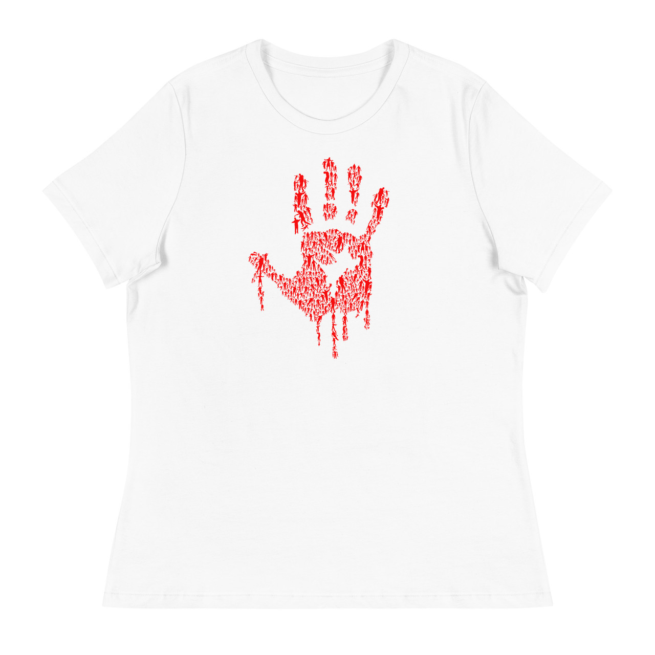 Hand Of Zombies Women's Relaxed T-Shirt - Bella + Canvas 6400 