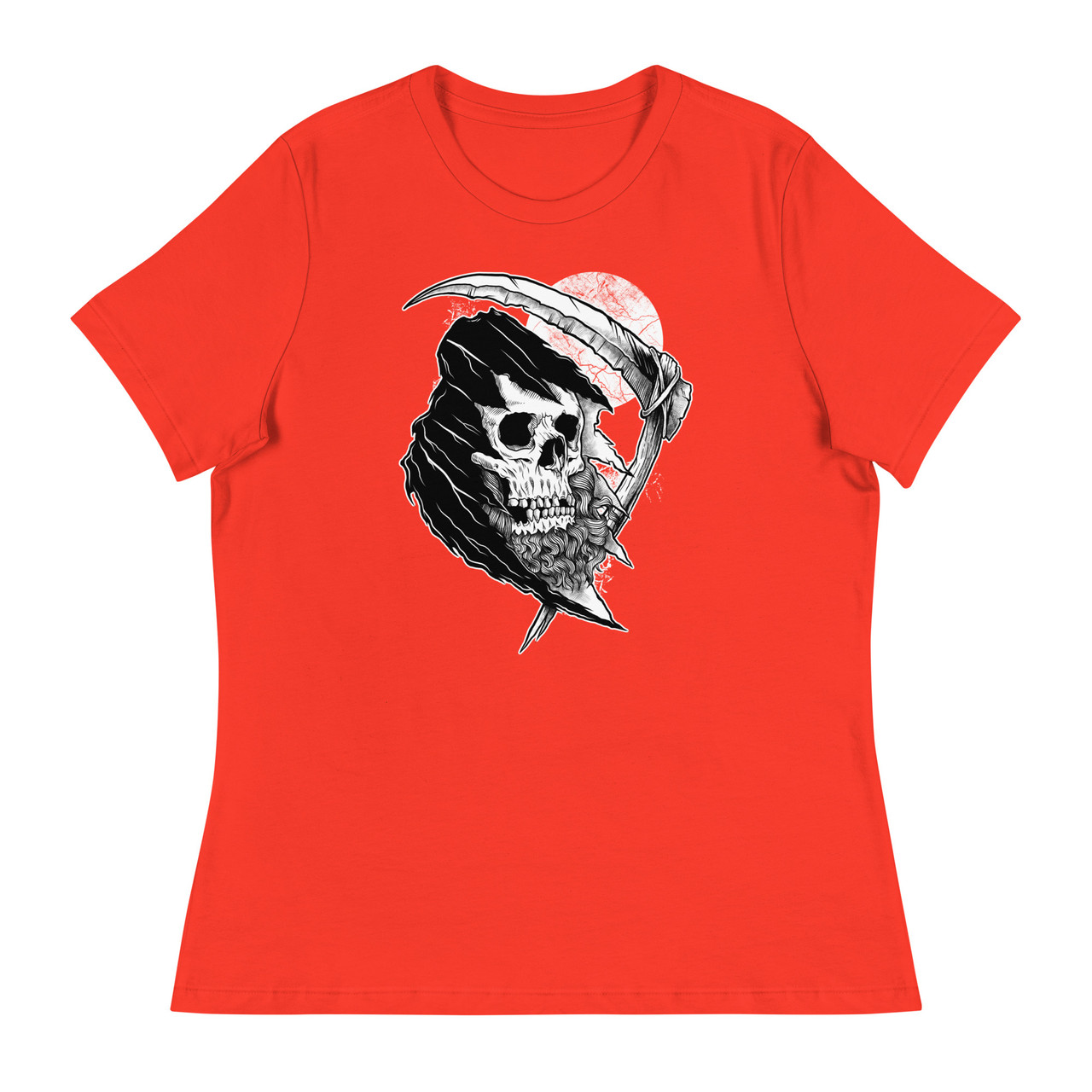 The Bearded Reaper Women's Relaxed T-Shirt - Bella + Canvas 6400 