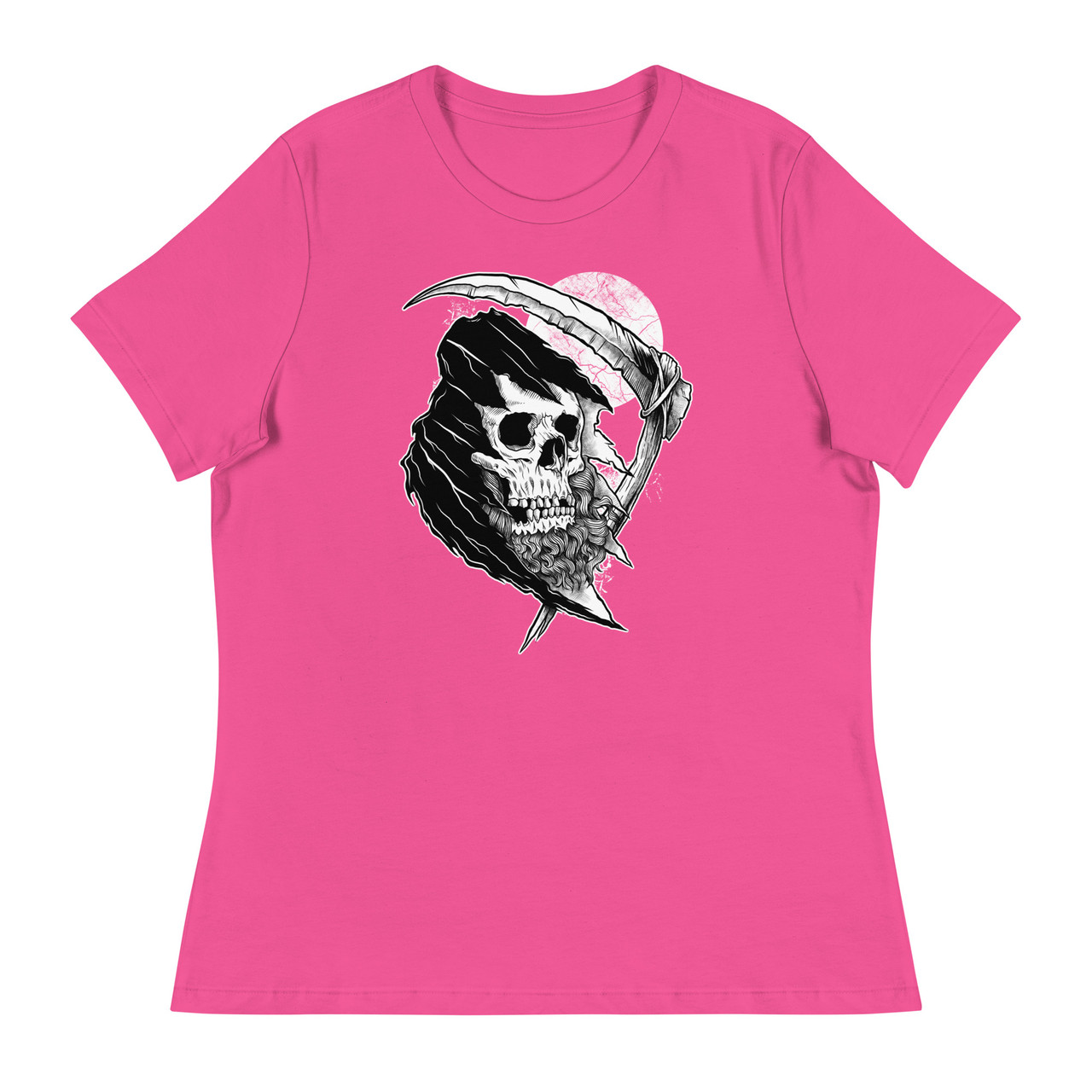 The Bearded Reaper Women's Relaxed T-Shirt - Bella + Canvas 6400 