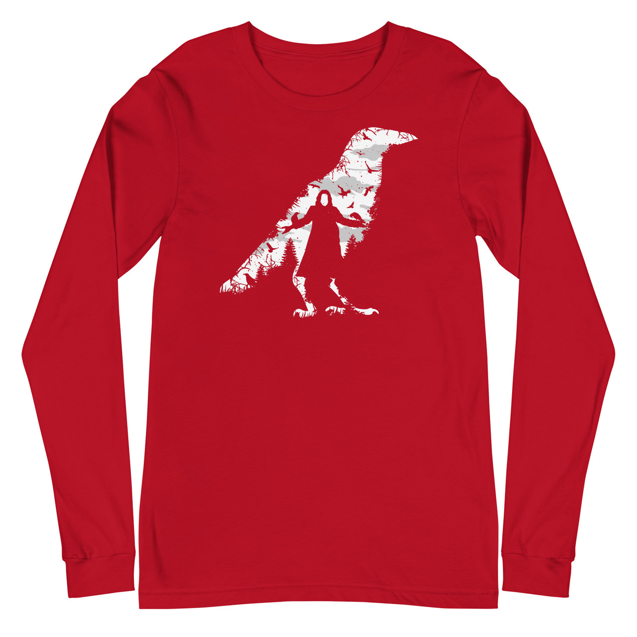 The Crow Unisex Long Sleeve Tee - Bella + Canvas 3501 