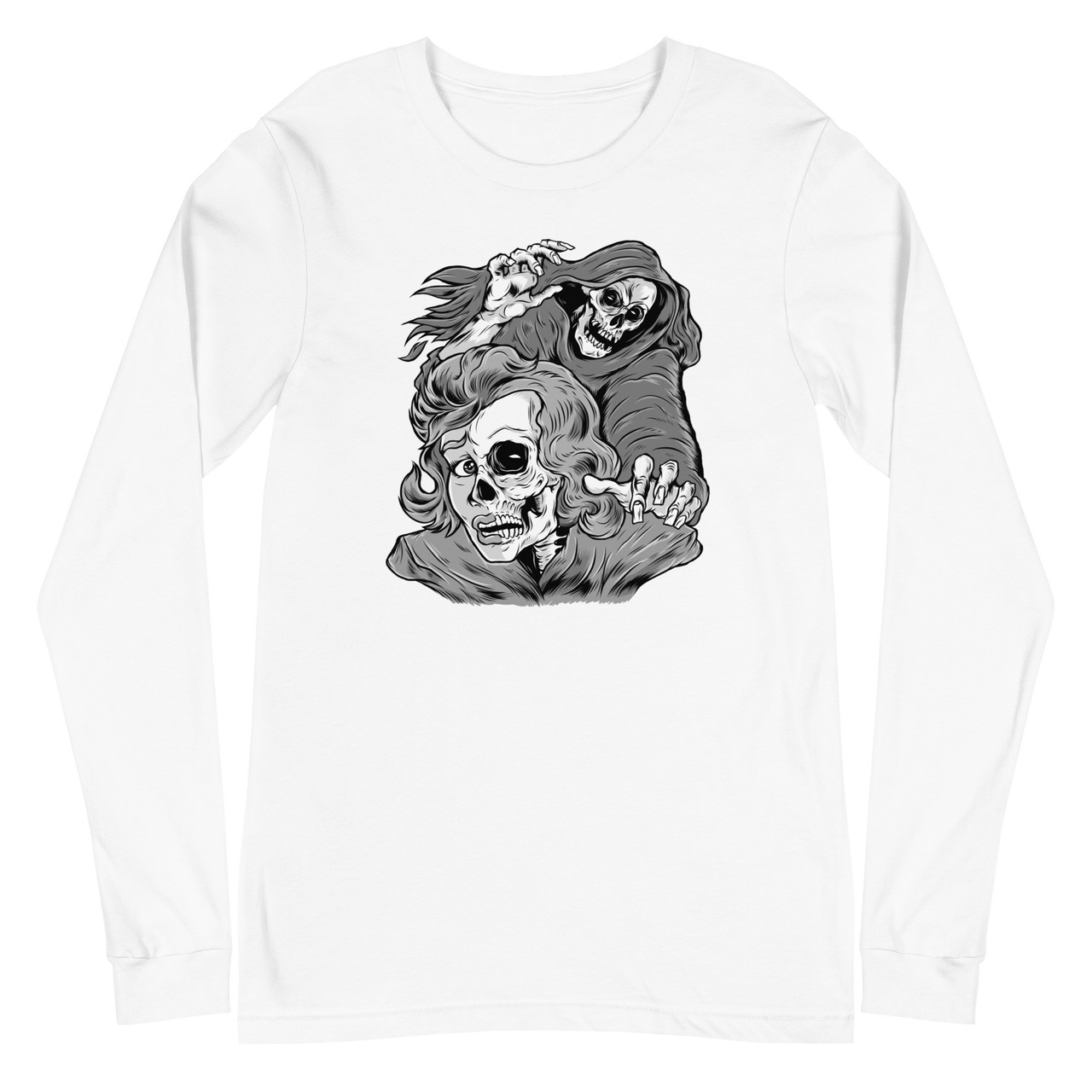 The Reaper and the Lady Unisex Long Sleeve Tee - Bella + Canvas 3501 