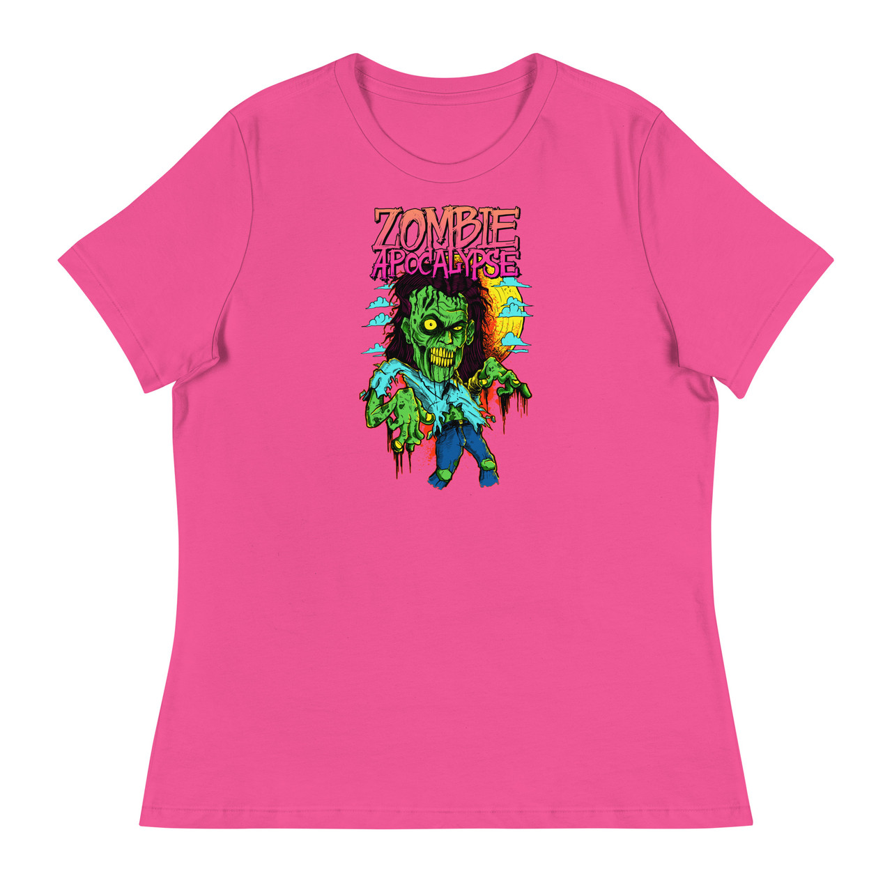 Zombie Apocalypse Women's Relaxed T-Shirt - Bella + Canvas 6400 