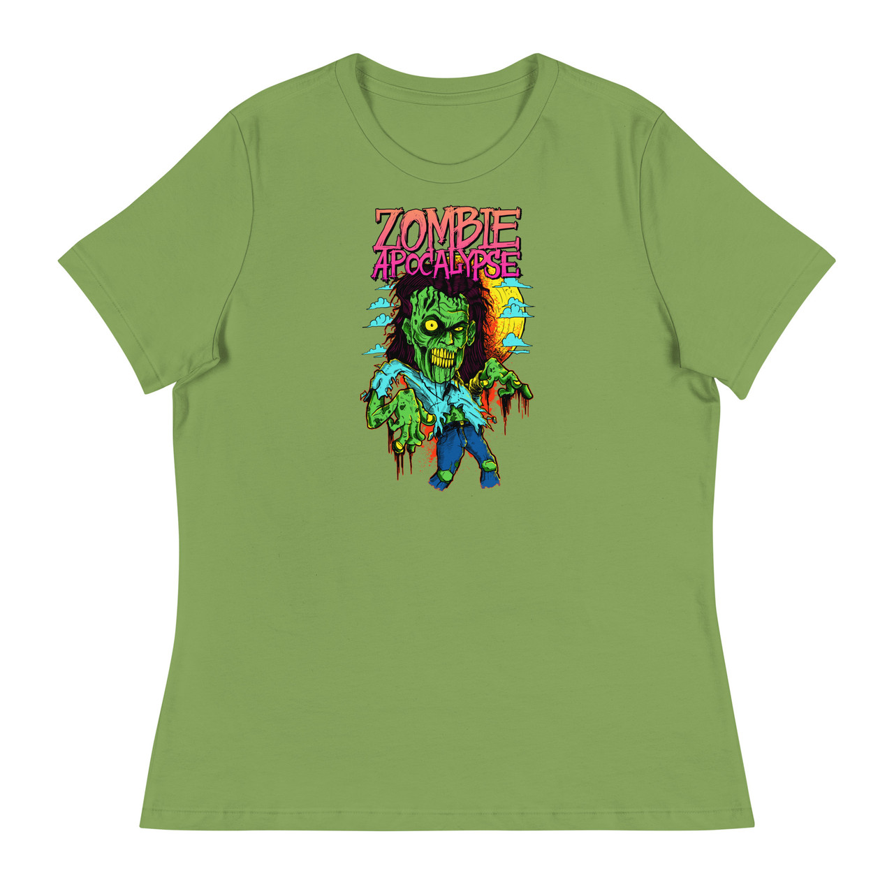 Zombie Apocalypse Women's Relaxed T-Shirt - Bella + Canvas 6400 