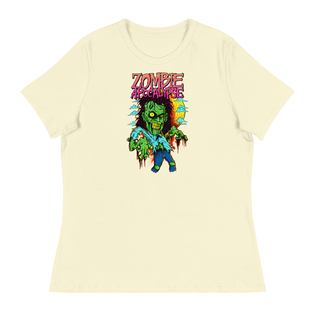 Zombie Apocalypse Women's Relaxed T-Shirt - Bella + Canvas 6400 