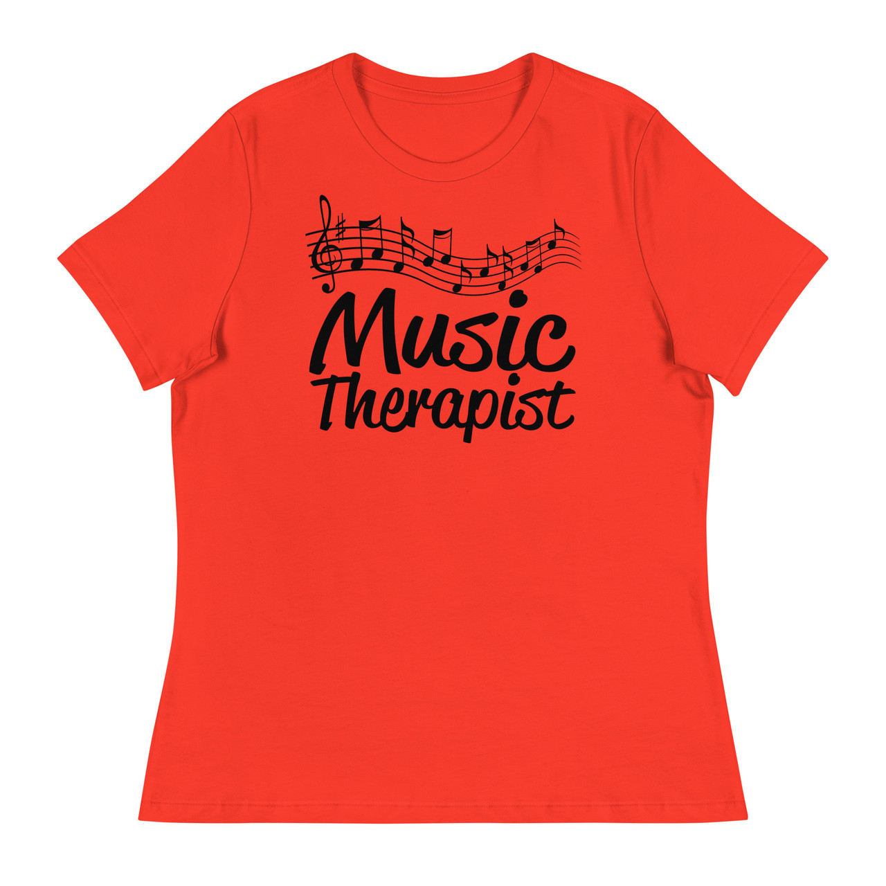 Music Therapist Women's Relaxed T-Shirt - Bella + Canvas 6400 
