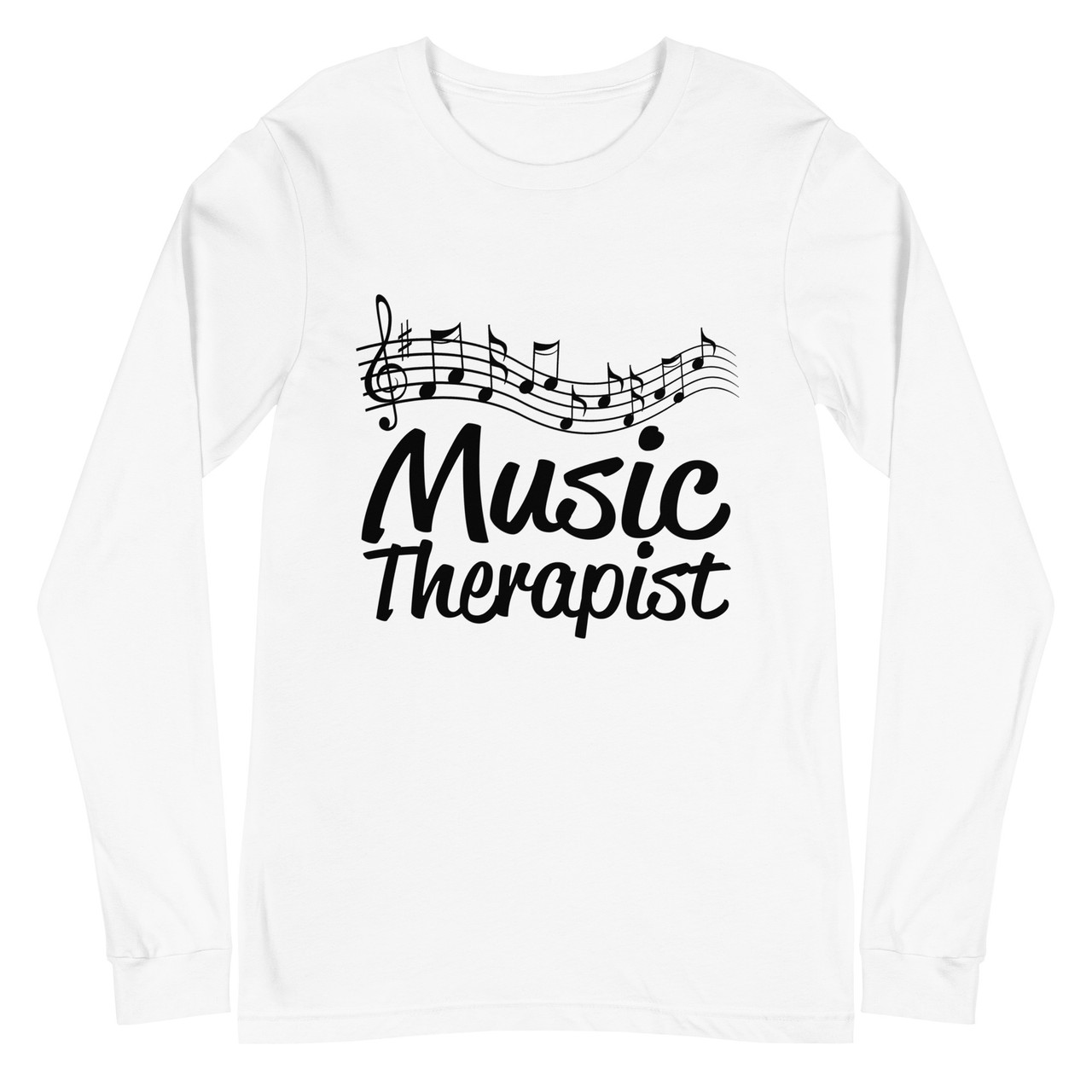 Music Therapist Unisex Long Sleeve Tee - Bella + Canvas 3501 