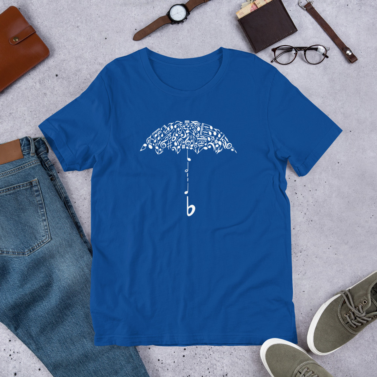 True Royal T-Shirt - Bella + Canvas 3001 Sound of Rain