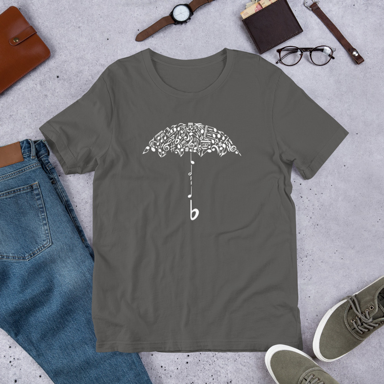 Asphalt T-Shirt - Bella + Canvas 3001 Sound of Rain