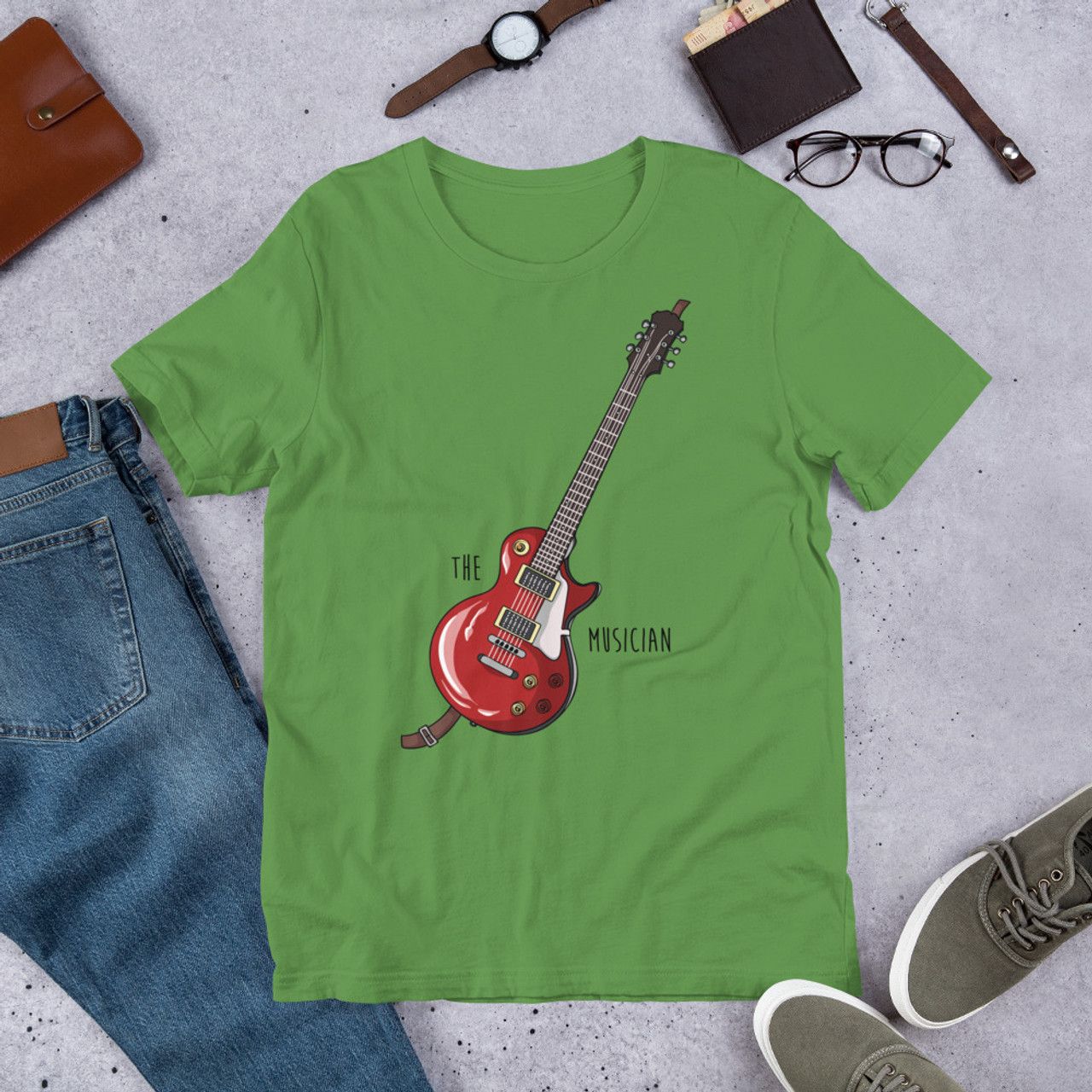 Leaf T-Shirt - Bella + Canvas 3001 The Musician