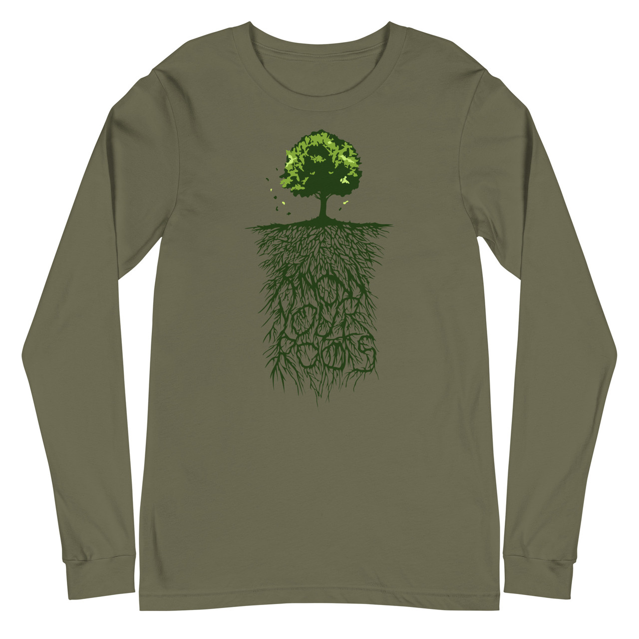 Know Your Roots Unisex Long Sleeve Tee - Bella + Canvas 3501 