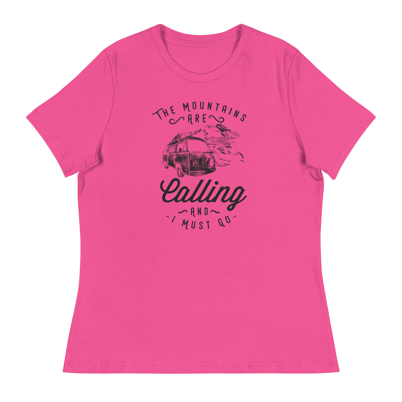 The Mountains Are Calling Women's Relaxed T-Shirt - Bella + Canvas 6400 