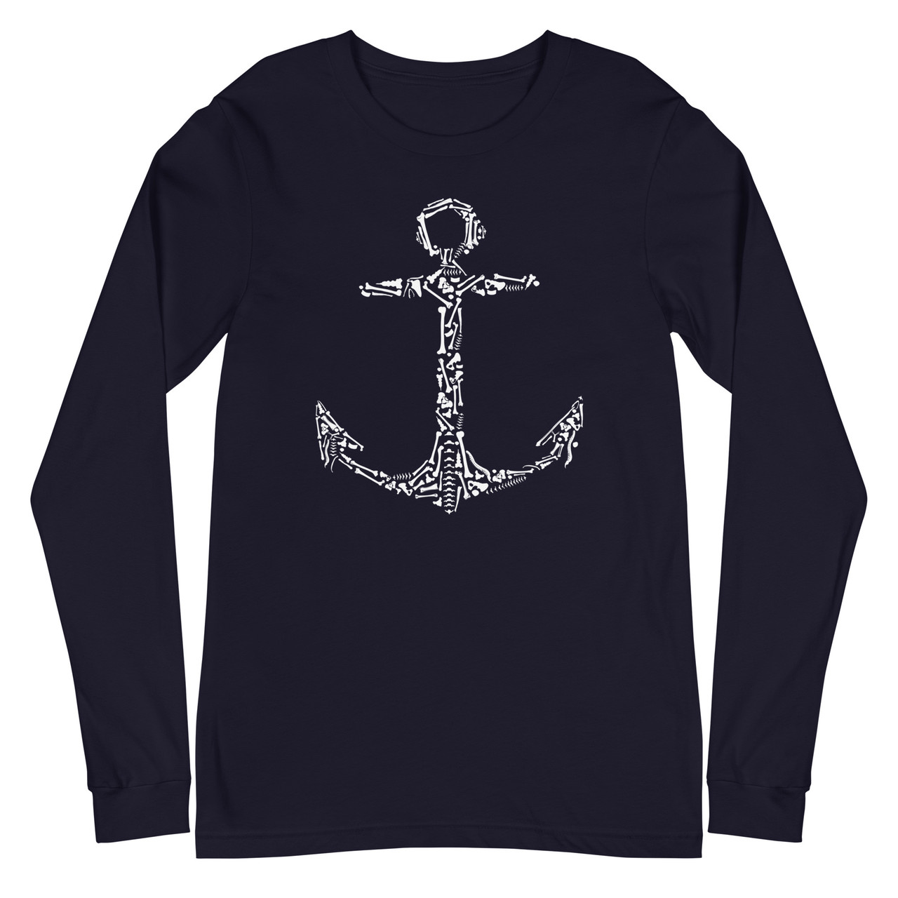 Anchor Bones Unisex Long Sleeve Tee - Bella + Canvas 3501 