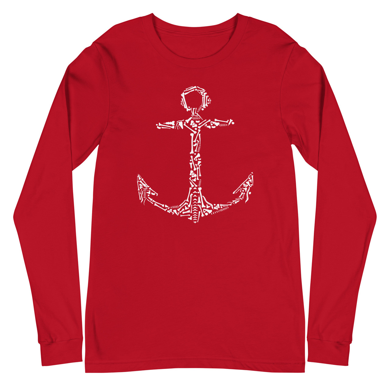 Anchor Bones Unisex Long Sleeve Tee - Bella + Canvas 3501 