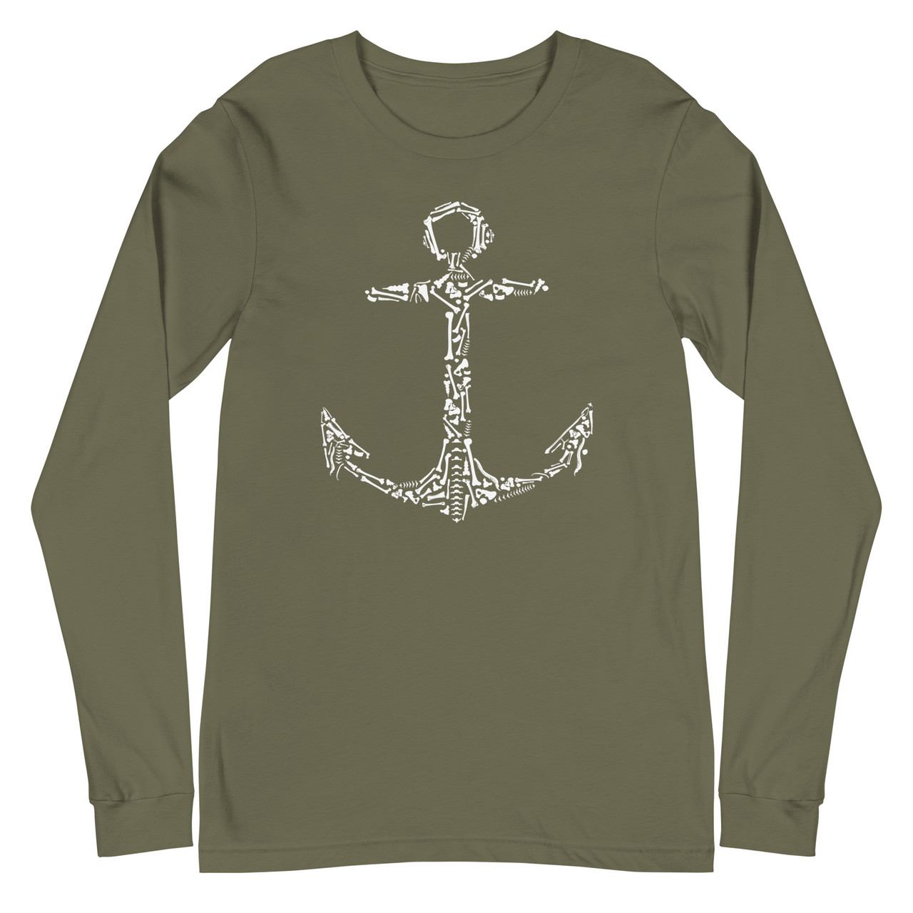 Anchor Bones Unisex Long Sleeve Tee - Bella + Canvas 3501 