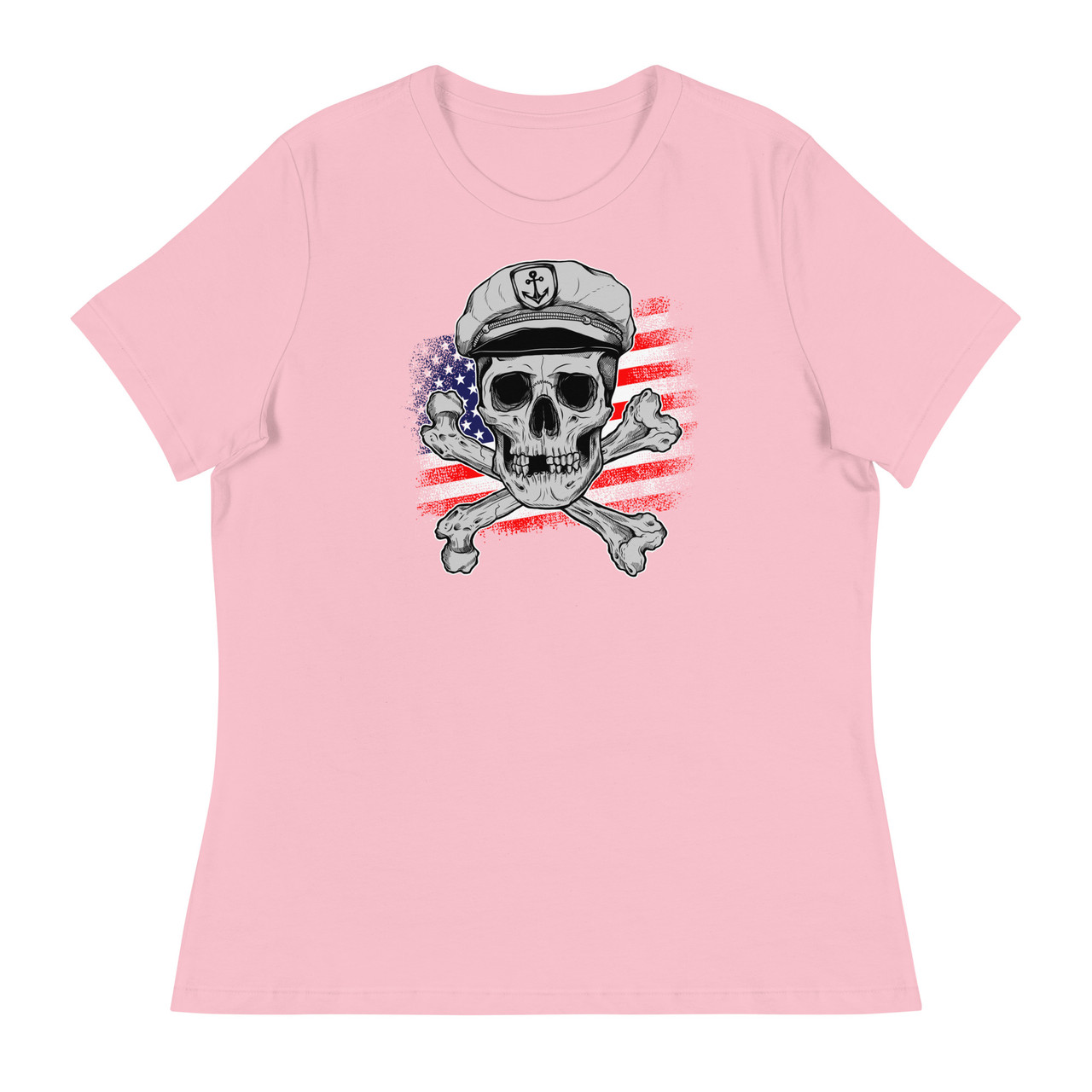 Captain Death Women's Relaxed T-Shirt - Bella + Canvas 6400 