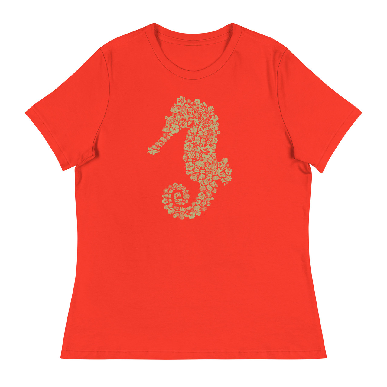 Seahorse Women's Relaxed T-Shirt - Bella + Canvas 6400 