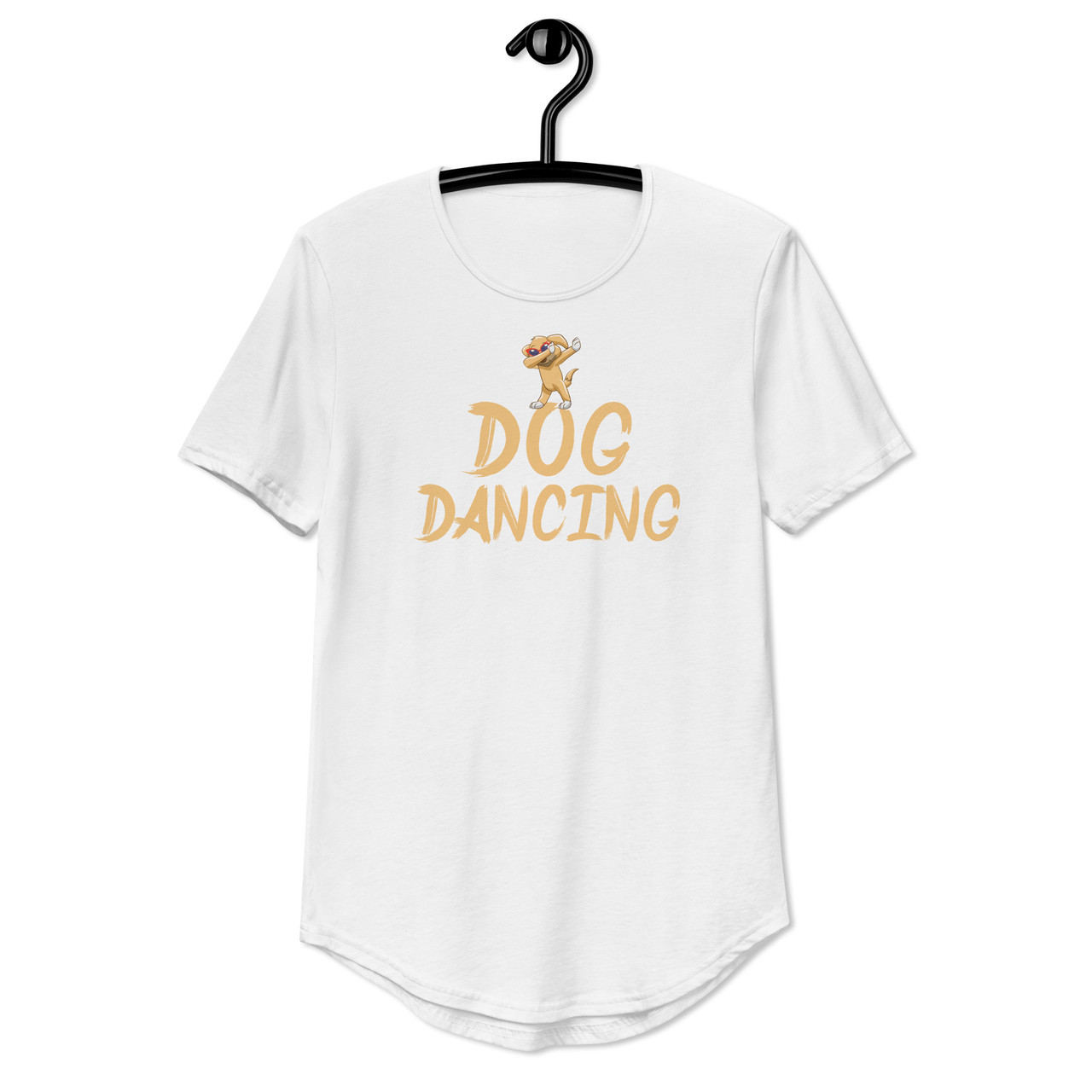 Dog Dancing Curved Hem Tee - Bella + Canvas 3003 