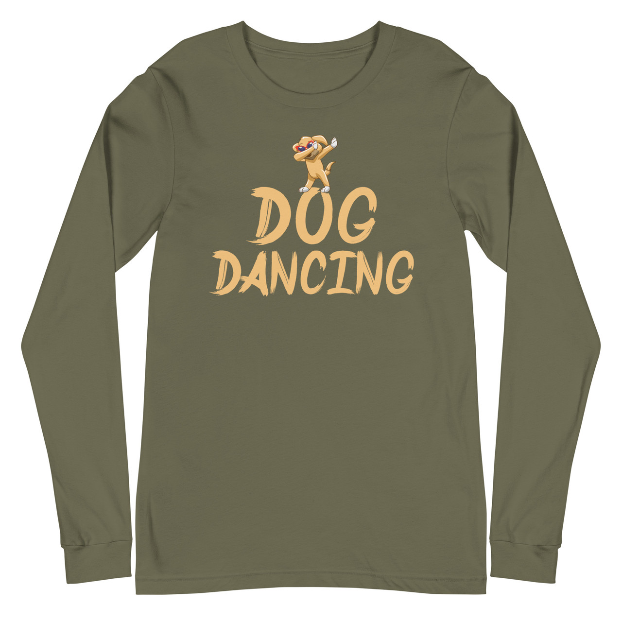 Dog Dancing Unisex Long Sleeve Tee - Bella + Canvas 3501 