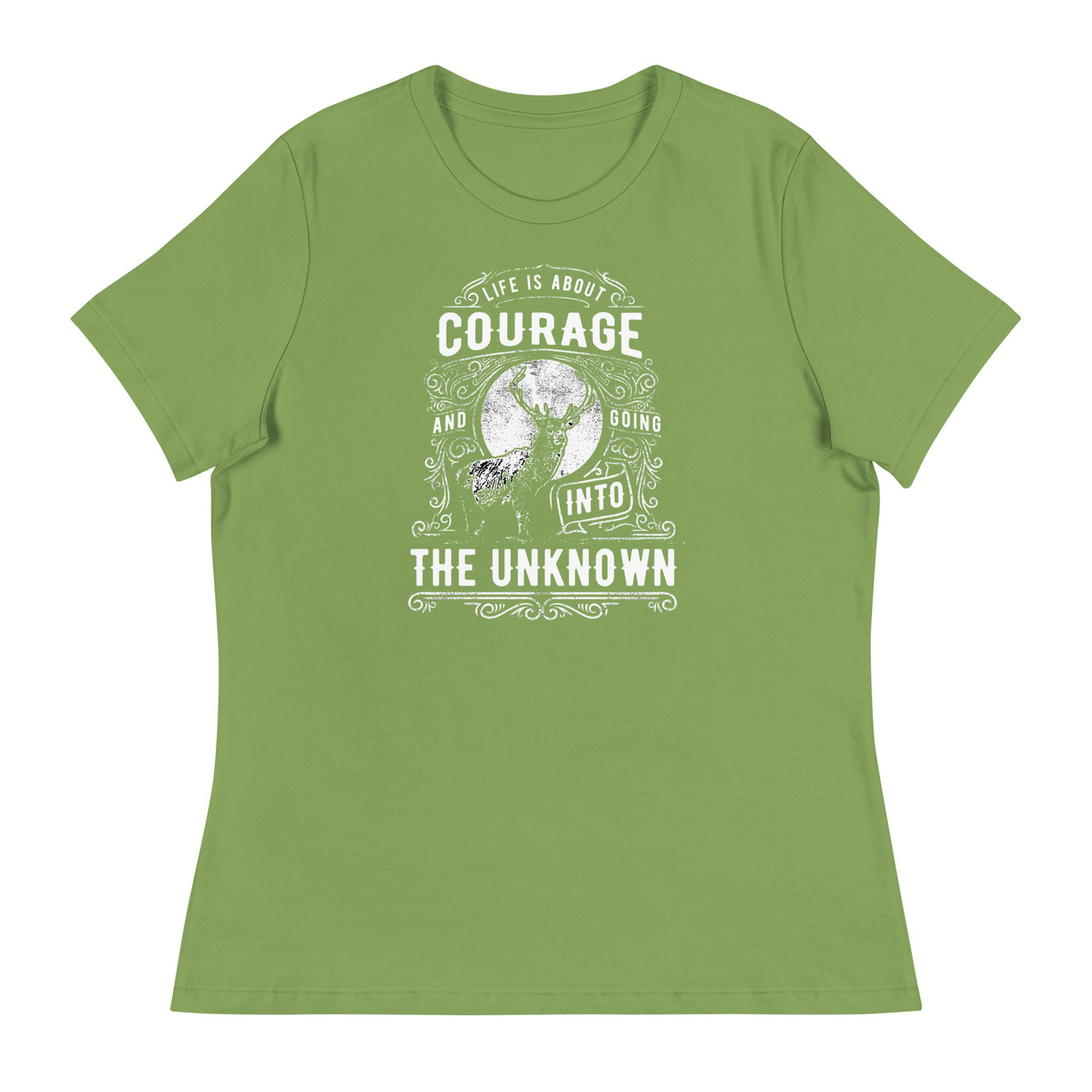 Life Is About Courage Women's Relaxed T-Shirt - Bella + Canvas 6400 
