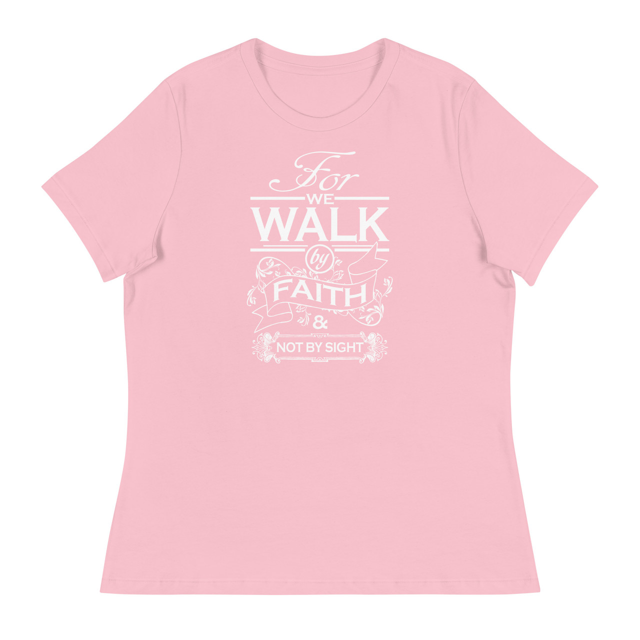 Walk By Faith Women's Relaxed T-Shirt - Bella + Canvas 6400 