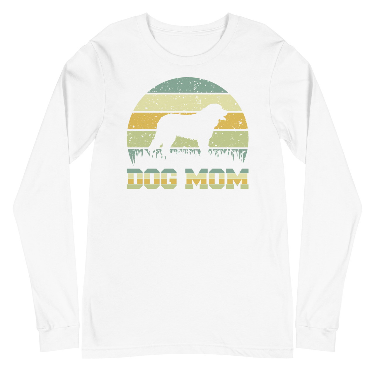 Dog Mom Unisex Long Sleeve Tee - Bella + Canvas 3501 