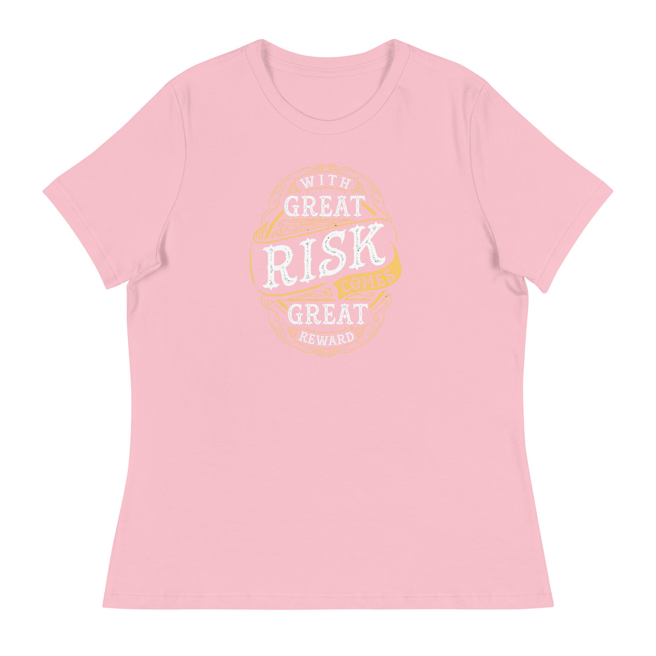 With Great Risk Women's Relaxed T-Shirt - Bella + Canvas 6400 