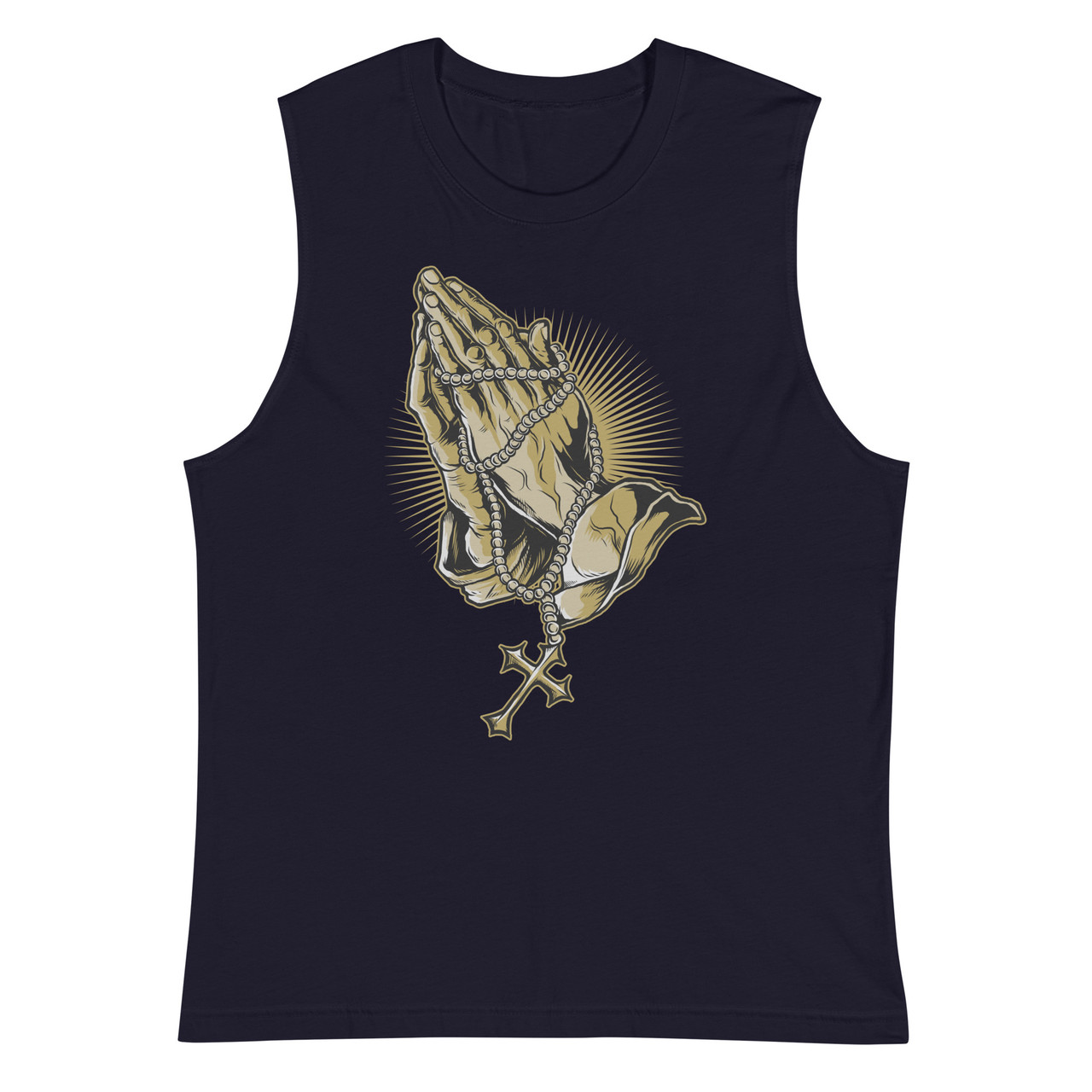 Hands of Prayer Unisex Muscle Shirt - Bella + Canvas 3483 